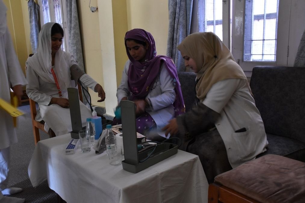 Health camp held at GCW M.A. Road