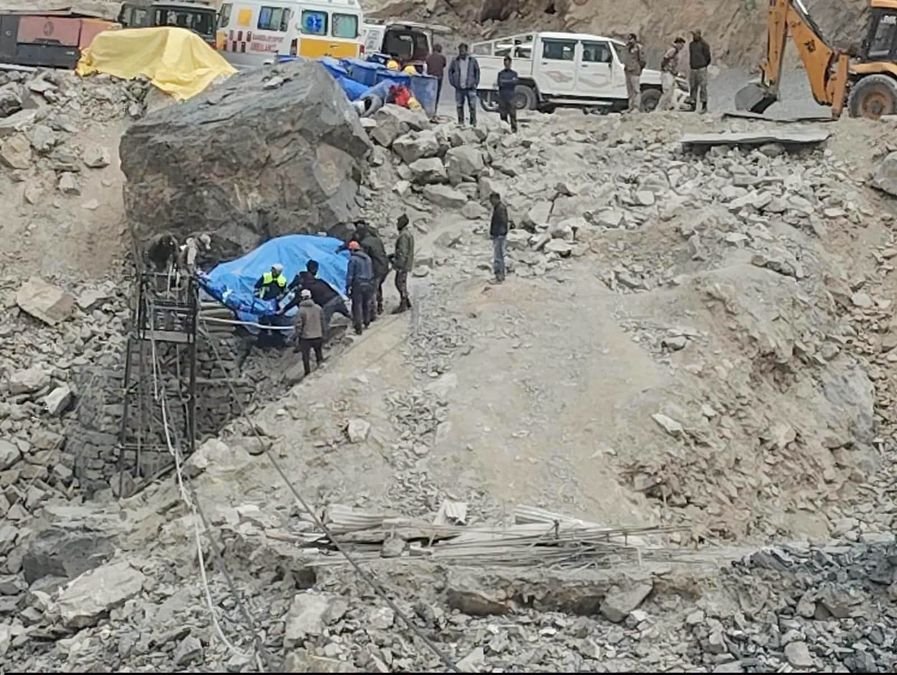 Two labourers killed in soil collapse during road construction in Zanskar