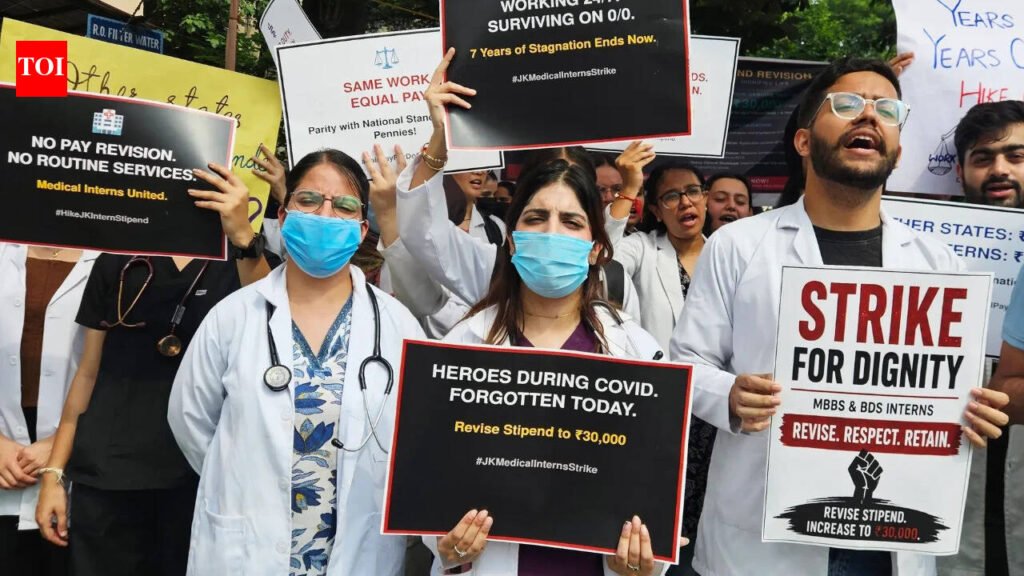 MBBS, BDS interns in J&K start indefinite strike over ‘low’ stipend | India News