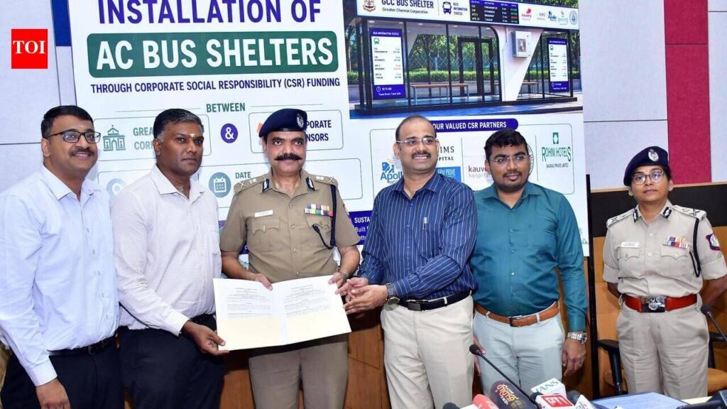11 Chennai bus shelters to get AC, uplift through CSR funds | Chennai News
