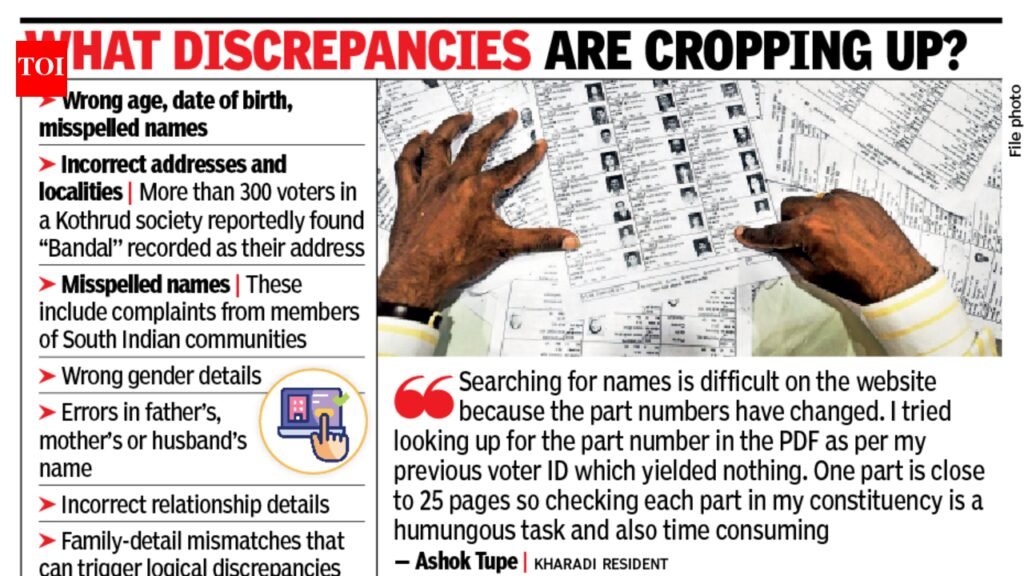 126-yr-old voters? Draft roll entries force electors to fill Form 8 for corrections | Pune News