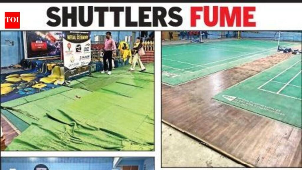 Vivekananda Nagar badminton court damaged due to Taekwondo tournament | Nagpur News