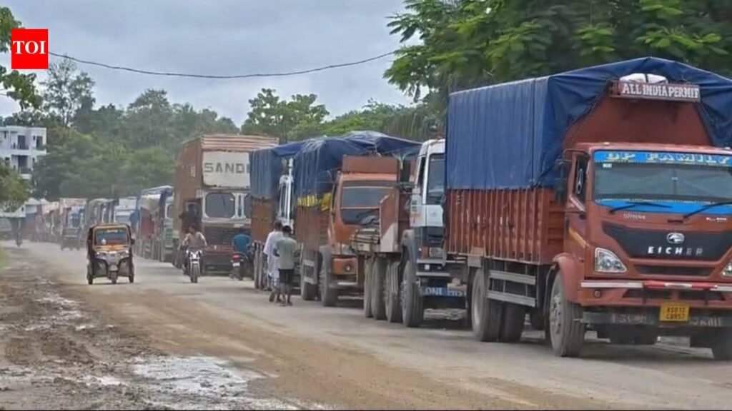 Truckers lift 53-hr NH blockade after talks on driver harassment in Mizoram | Guwahati News