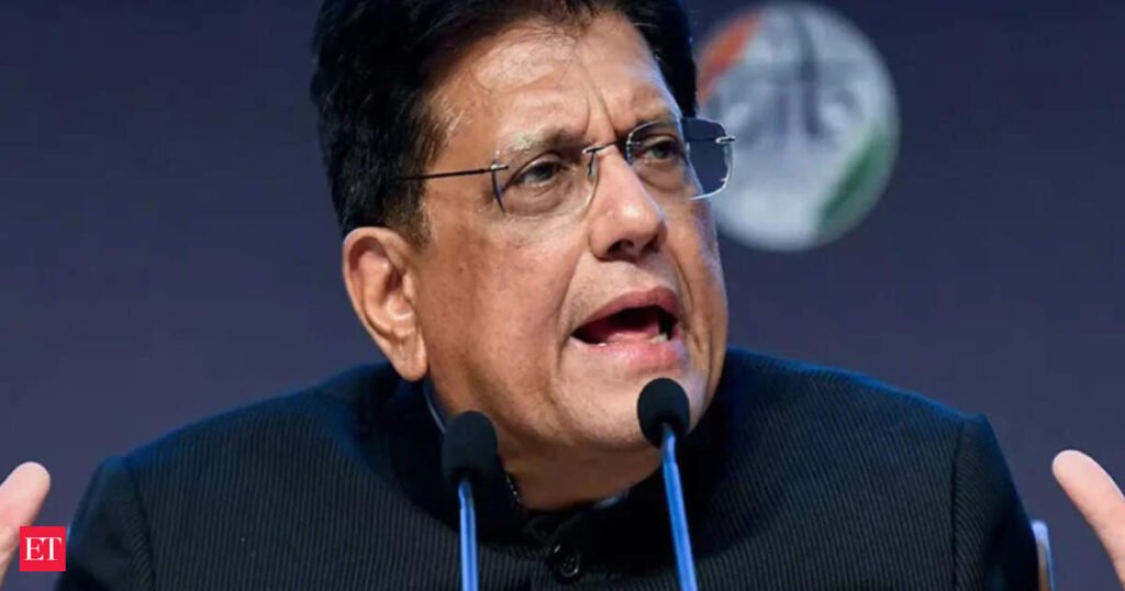 ‘We politicians, ministers and MPs do not manufacture these figures’: Goyal hits back at critics over 7.8% Q1 GDP growth