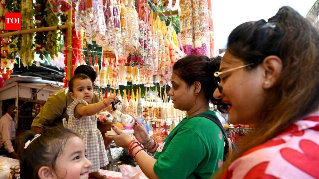 Shoppers prep with props for Janmashtami decor | Lucknow News