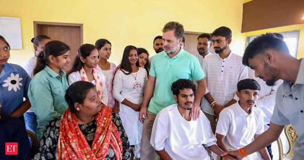 Rahul Gandhi backs tribal students’ demands, says education is a right, not privilege