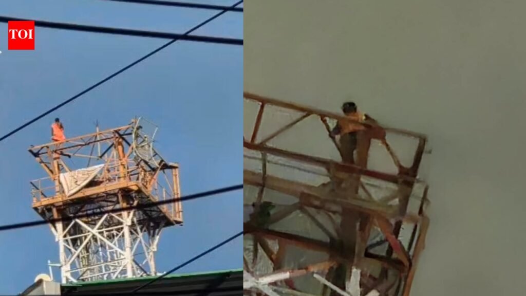 ‘Posto diye kumro bhaja chai’: 8-hour high-rise drama ends with youth rescued from Siliguri’s BSNL tower | Kolkata News