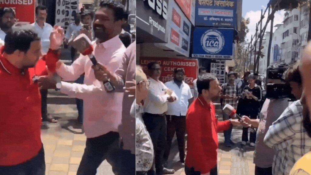 Pune activist opposing loud DJs during Ganpati processions slapped, video surfaces | Pune News