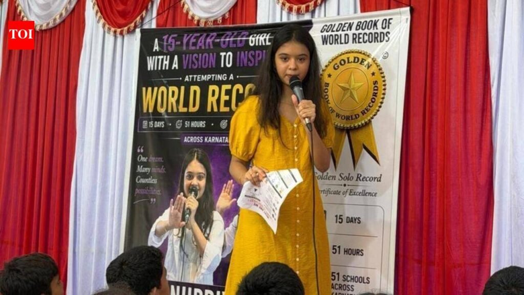 15-year-old takes lessons on exams, stress management to 51 schools | Mangaluru News