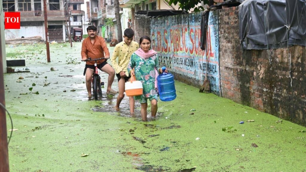 55,000 hit as rain worsens waterlogging in Kanpur | Kanpur News
