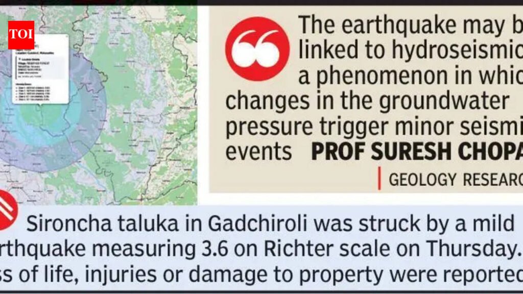 Mild Quake Jolts Sironcha, Tremors Across Gadchiroli | Nagpur News