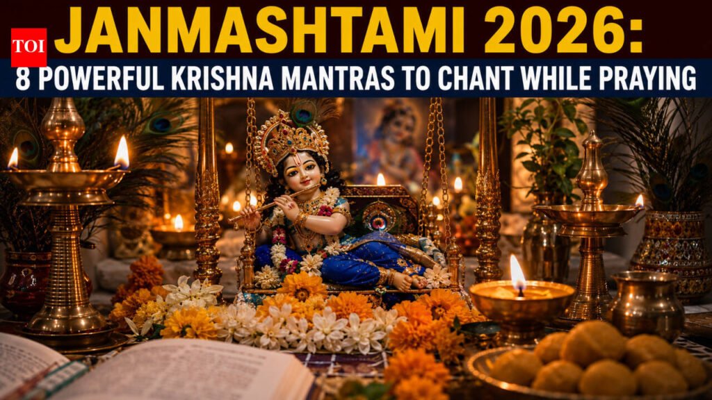 Janmashtami 2026: 8 Powerful Krishna mantras to chant while praying