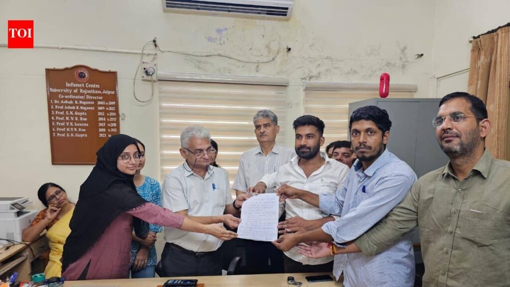 RU PhD row: Students, panel reach agreement on 9 demands; to meet VC on Sept 5 | Jaipur News