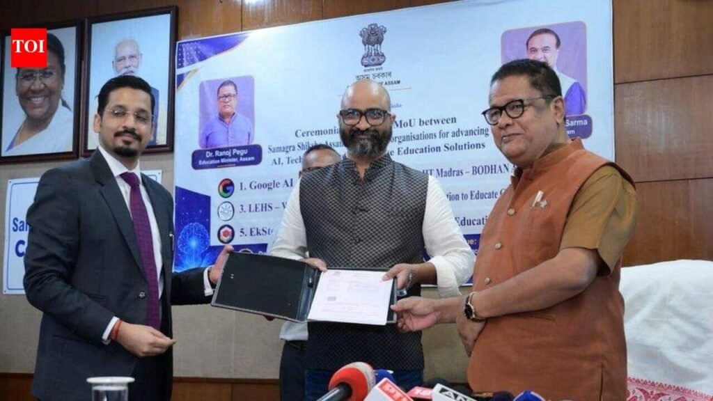 AI-abled training for teachers to help assess literacy & personalise education, govt inks 6 pacts | Guwahati News
