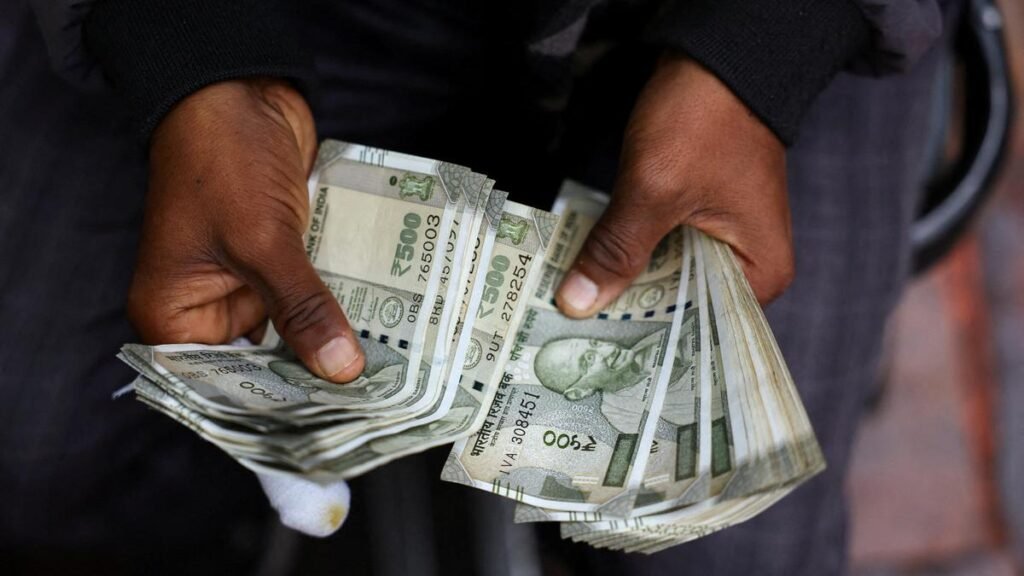 INR to USD: Rupee rises 5 paise to 94.46 against U.S. dollar in early trade