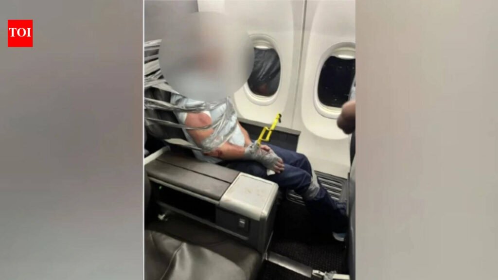 US man duct-taped to seat after attacking passenger mid-flight, hurling racial abuse