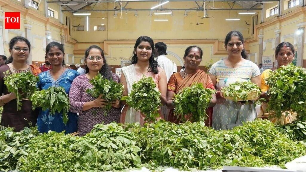 Progressive farmer Neelamma promotes indigenous greens conservation | Mysuru News