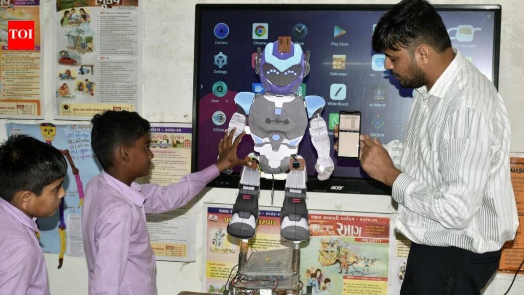 ₹1,000-robot is students’ Kathiawadi AI friend | Rajkot News