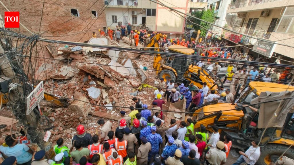 ‘We’re getting calls from trapped’: Students feared buried as Delhi’s Satya Niketan building collapses | Delhi News
