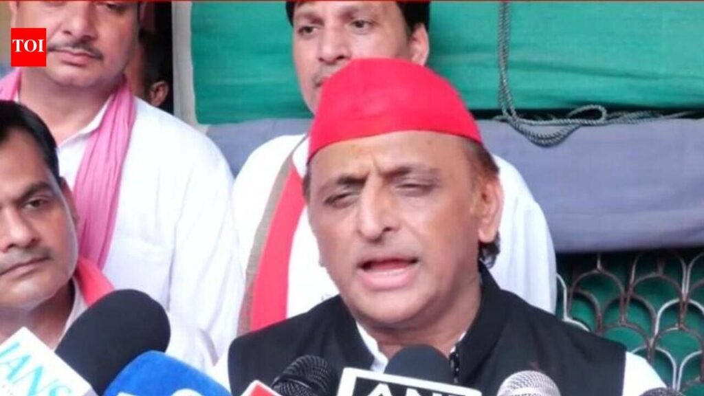 Mosque demolished to shift focus from govt failures: Akhilesh | Lucknow News
