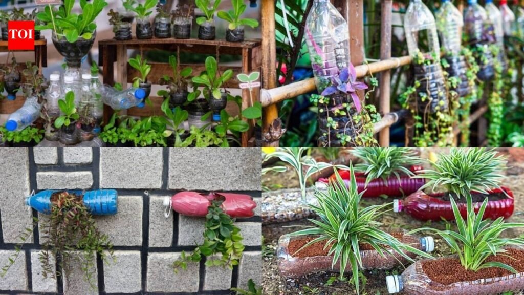Recycle Plastic Bottles: DIY: 5 creative ways to recycle empty plastic bottles for your home garden