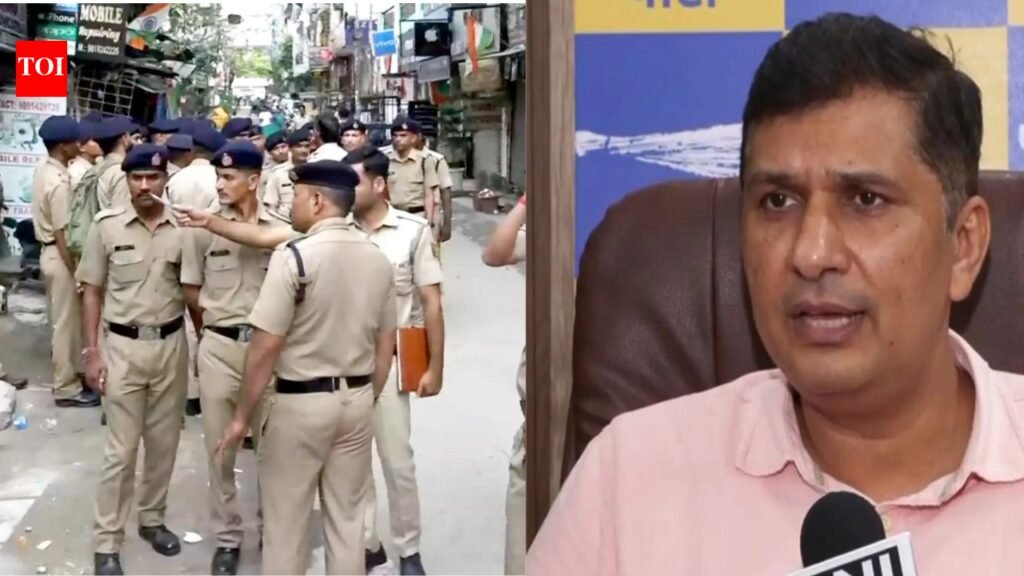 ‘Who ordered mobile jammers?’: AAP, Delhi Police clash over Satya Niketan building collapse | Delhi News