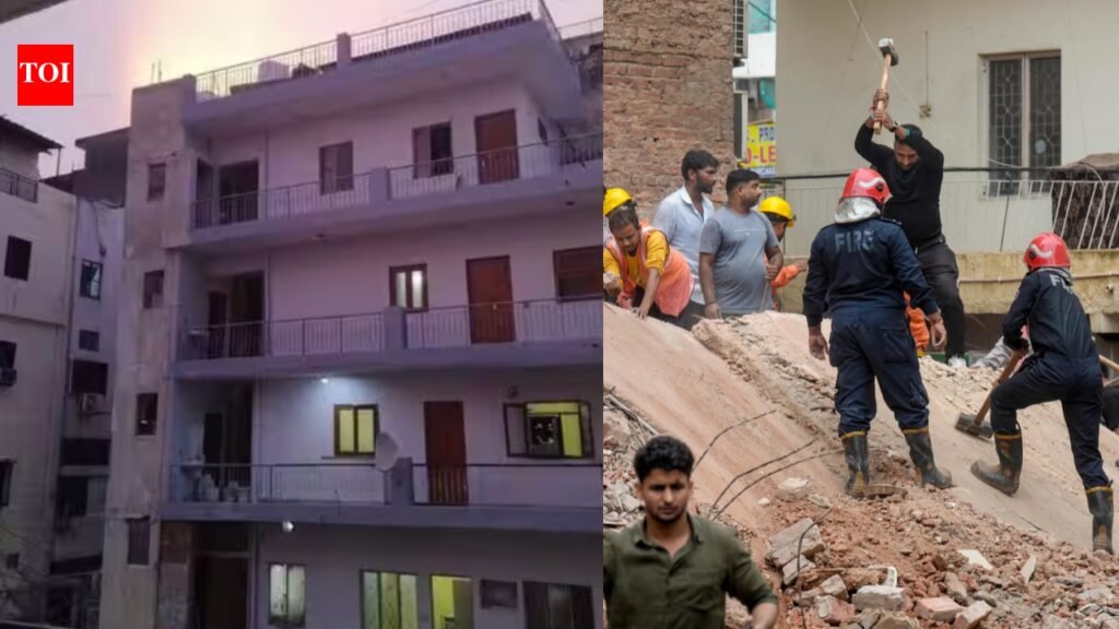 ‘Building tilts again after reconstruction’: Satya Niketan collapse fuels concern over Delhi buildings | Delhi News