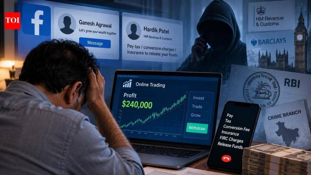 Man alleges ₹74 lakh online trading scam via Facebook lure | Lucknow News