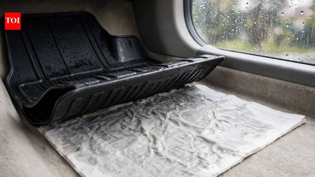Why putting newspaper under your car mats during the rainy season can help keep the carpet dry |
