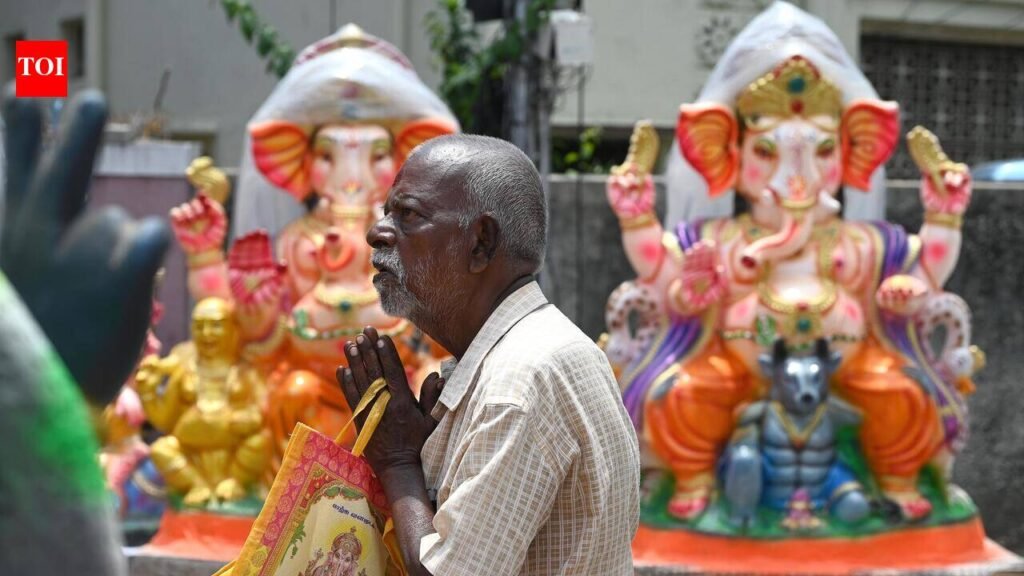 Kosapet streets display Ganeshas of all hues, sizes | Chennai News