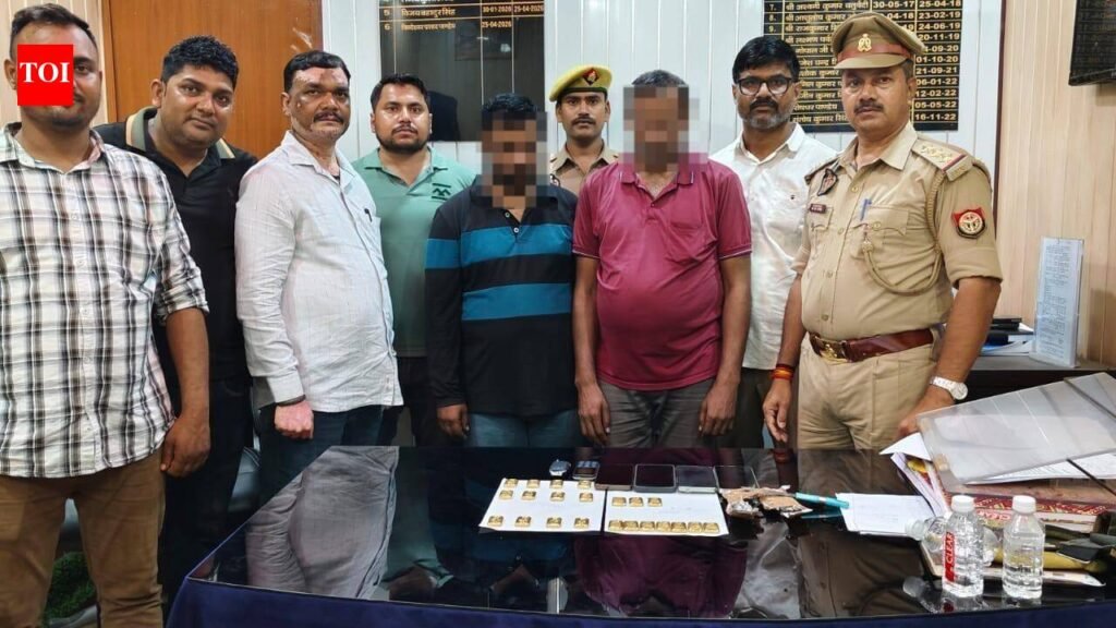 Two smugglers caught with Rs3.9cr gold in Chandauli | Varanasi News