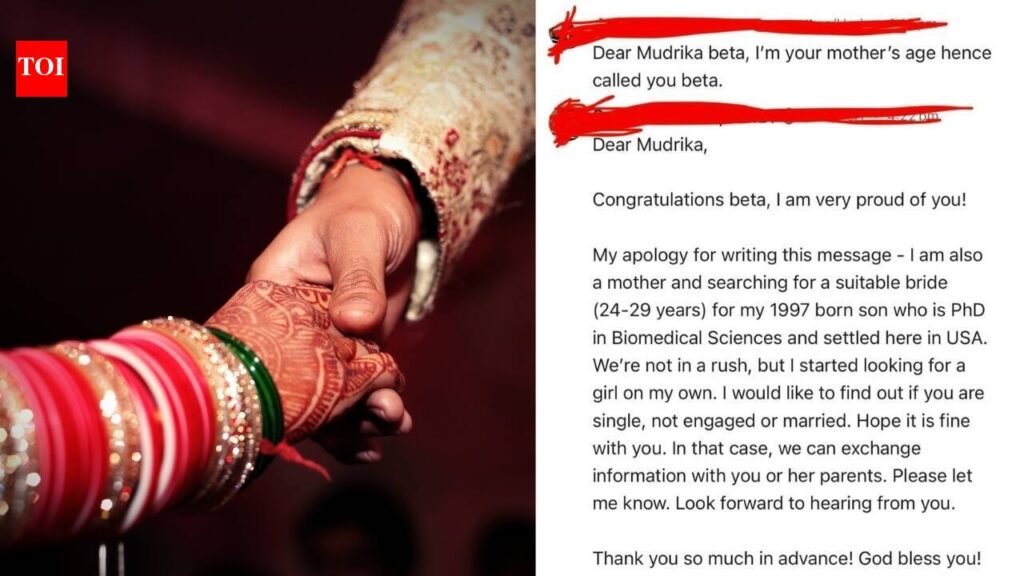 ‘Are you single, engaged or married?’ Mother’s LinkedIn message seeking bride for PhD son goes viral