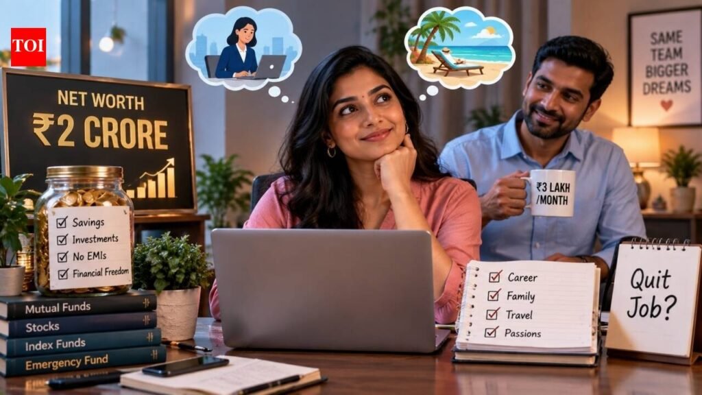 28-year-old woman has Rs 2 crore net worth and no EMIs; with husband earning Rs 3 lakh a month, she asks if she can quit her job