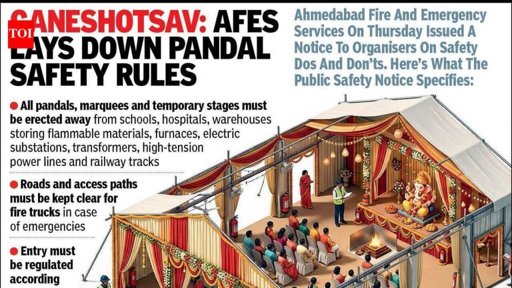 Ganeshotsav: AFES lays down pandal safety rules | Ahmedabad News