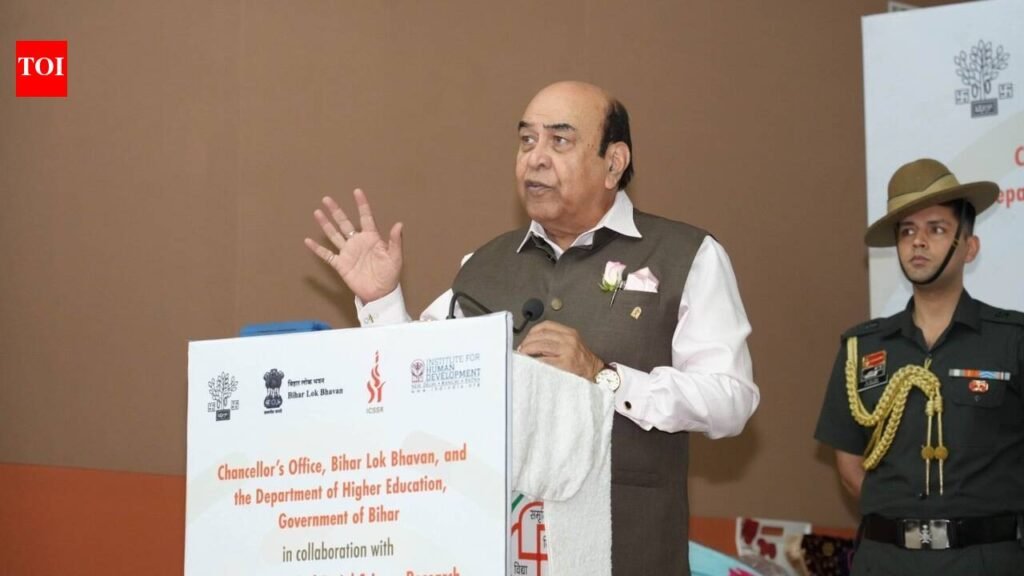 Governor urges scholars to focus on problem-solving research | Patna News