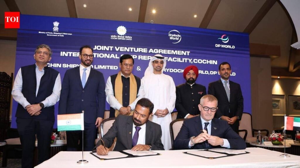 Cochin Shipyard, DP World’s Drydocks World form JV to expand Kochi ship repair facility | Guwahati News