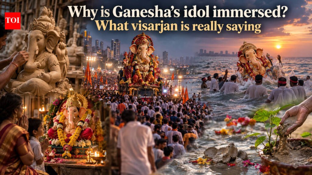 Why is Ganesha’s idol immersed? What visarjan is really saying