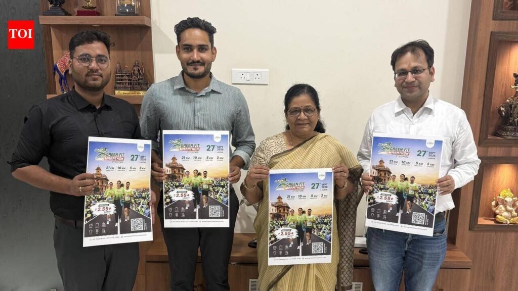 GreenFit Marathon Season-3: Jaipur MP Manju Sharma unveils poster as over 7,000 registrations receive for Sept 27 race | Jaipur News
