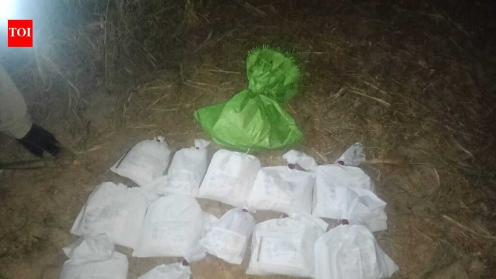 Drugs worth Rs 30cr dropped by Pak drone seized in Sriganganagar | Jaipur News
