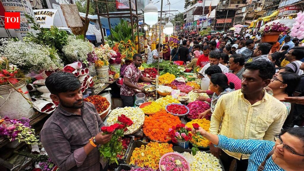 Colour, scent of flowers fill markets, demand during puja increases cost | Pune News