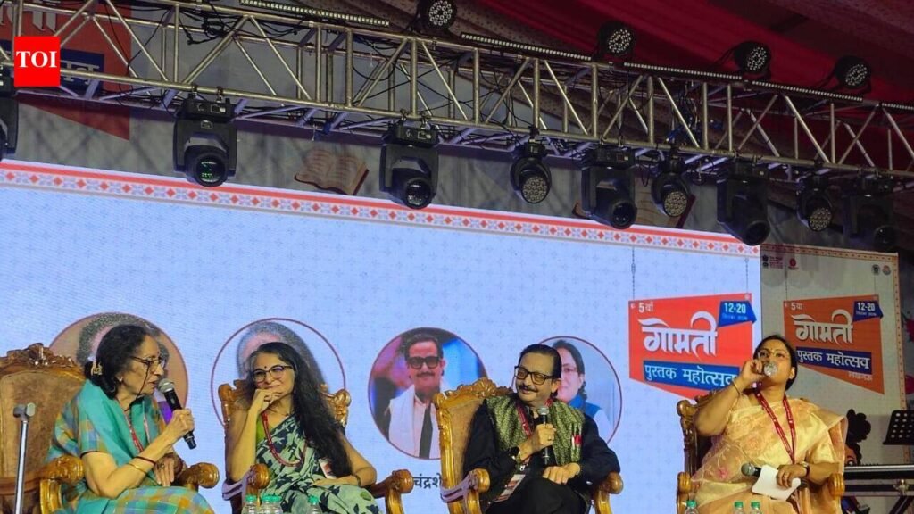 Reels vs reading: Hindi Literary heirs urge youth to return to books at Gomti Book festival | Lucknow News