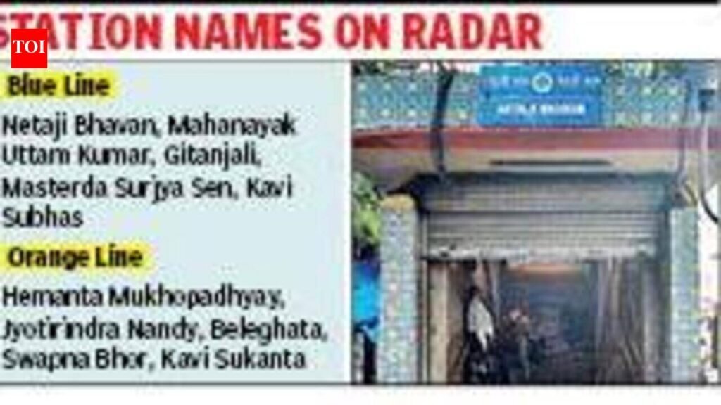 After roads, state’s renaming panel sets sights on metro stations; Netaji Bhavan on list | Kolkata News