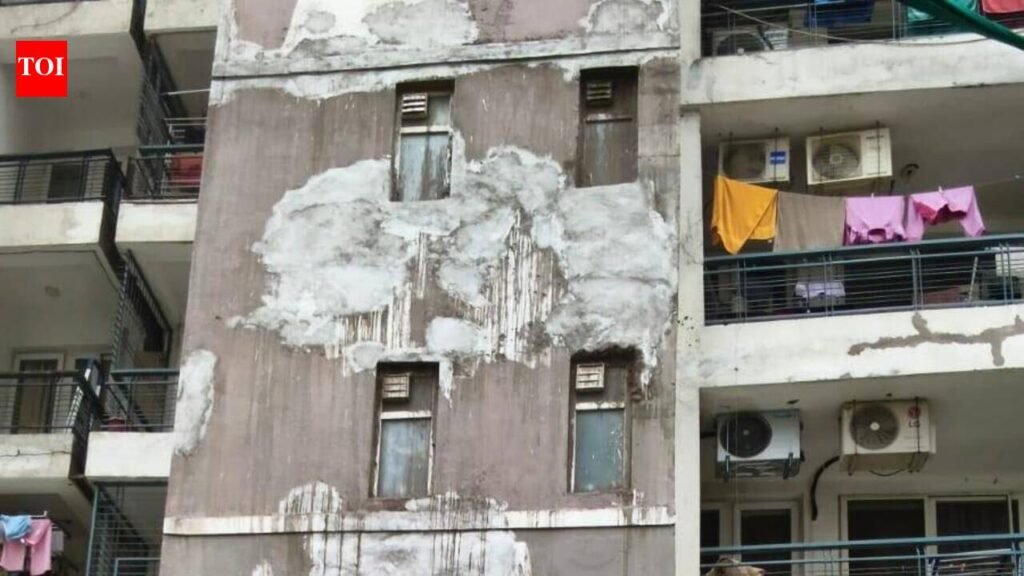 Peeling plasters, exposed rods: Noida orders condo audit | Noida News