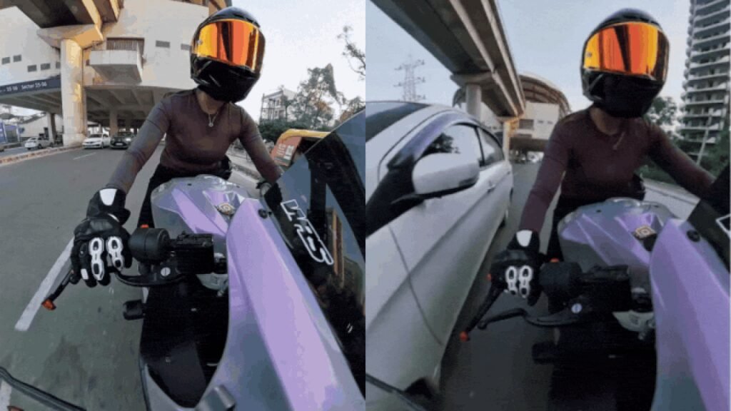 ‘He said stop bike’: Gurgaon woman biker recounts moments before speeding car chased, harassed, then knocked her down | Gurgaon News