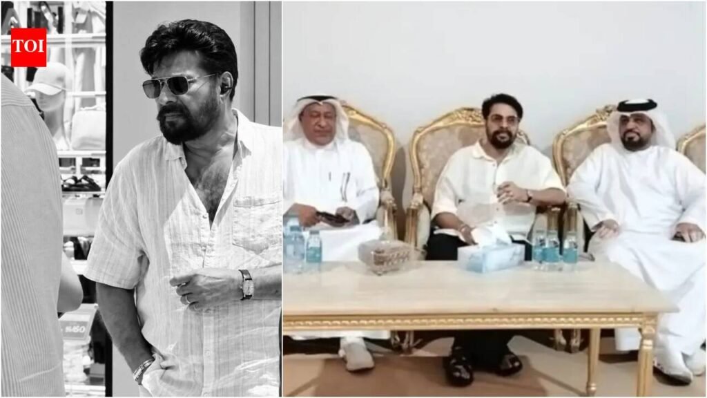 Mammootty visits Sharjah palace after Sheikh Mohammed bin Salem Al Qasimi’s death; meets royal family | Malayalam Movie News
