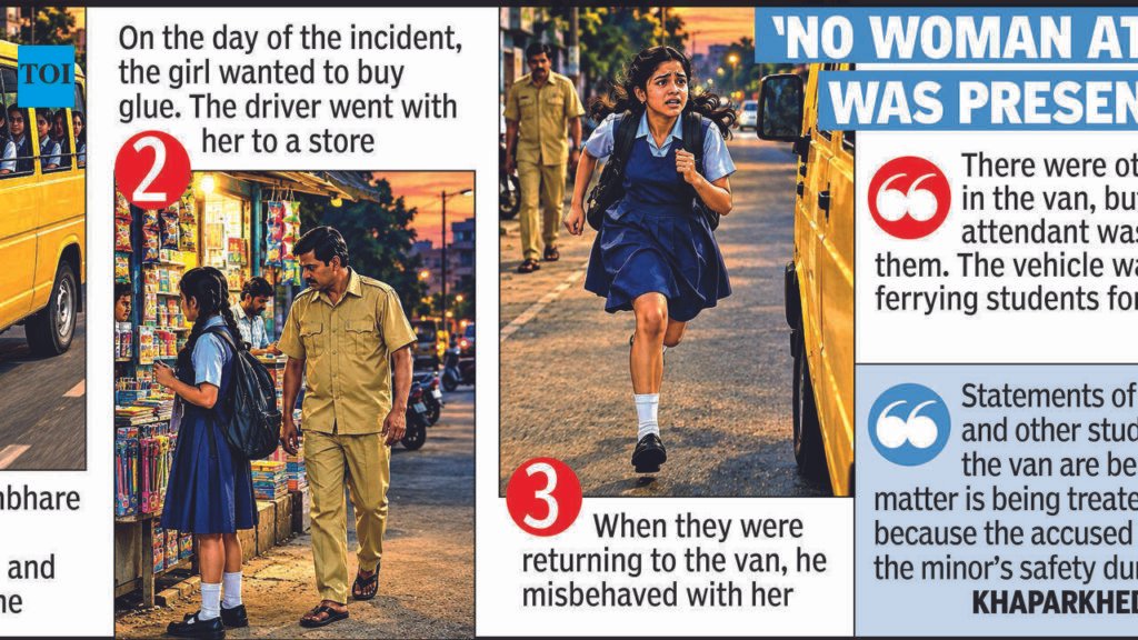 58-Year-Old School Van Driver Arrested For Molesting 13-Year-Old Girl On Way Home | Nagpur News