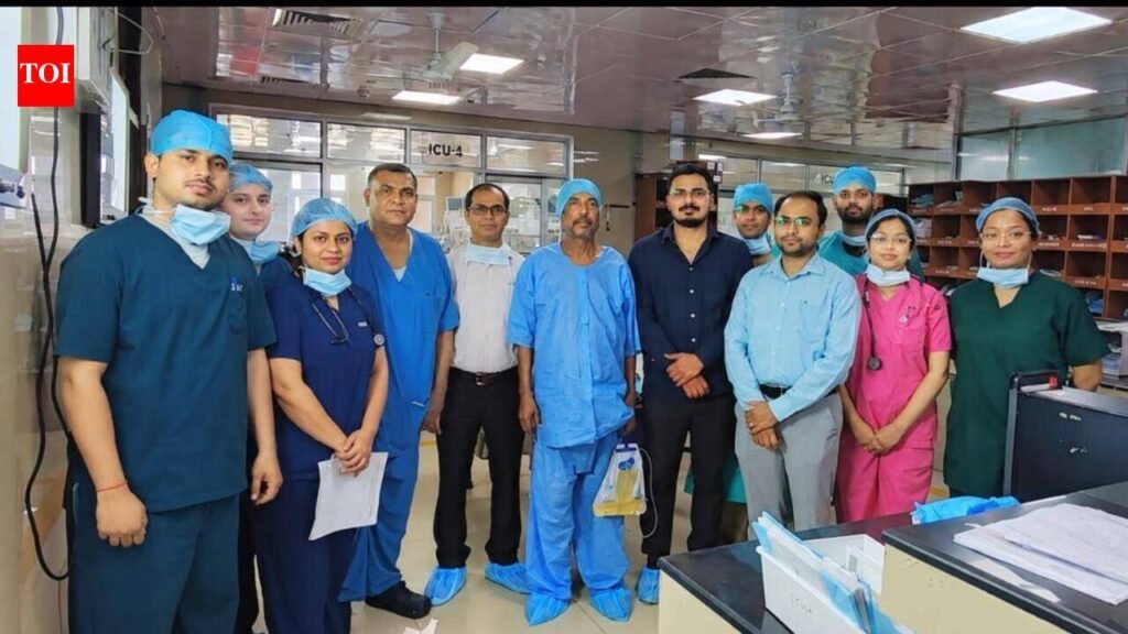 High-risk trauma patient with collapsed lung saved at SGPGI | Lucknow News