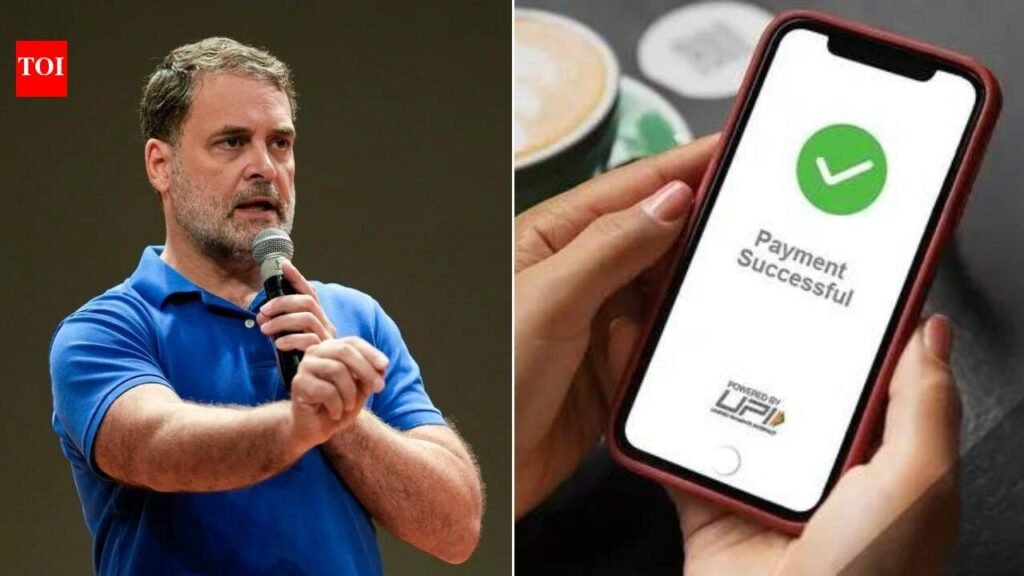 ‘Once again surrendering to US pressure’: Rahul slams govt over UPI fee exemption limit | India News