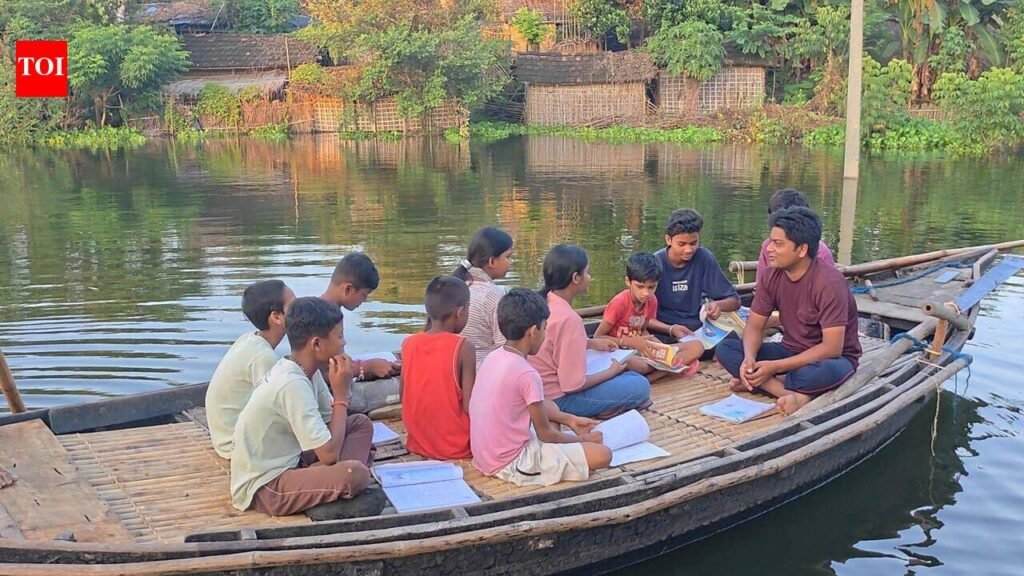 Classroom floats, but lessons refuse to stop | Patna News
