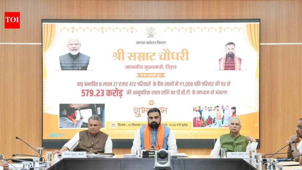 Bihar facing severe floods despite low rainfall: CM | Patna News